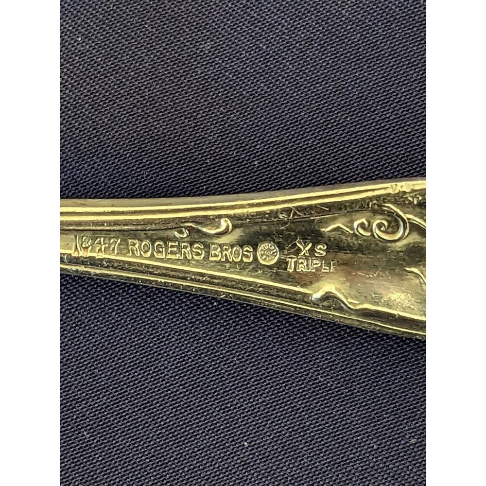 Vintage 1947 Rogers Bros XS Triple Spoon POLISHED, NICE CONDITION - Picture 3 of 3
